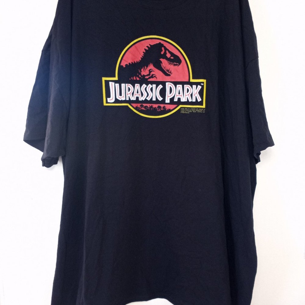 Vintage  Amblin Black Jurassic Park Short Sleeve T-shirt 5XL